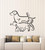 Vinyl Wall Decal Dog Cat Rabbit Butterfly Parrot Veterinary Pet Shop Animals Stickers Mural Large Decor (g2030) Black