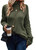 PRETTYGARDEN Womens 2023 Fall Fashion Pullover Sweaters Turtleneck Long Sleeve Cable Knit Sweater Casual Chunky Jumper Tops (Army Green,X-Large)
