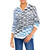 NIC+ZOE Women's Knit Stitch Sweater, Blue Multi, LG