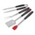 Ocool BBQ Grill Tools Set Grilling Accessories - 4-Piece BBQ Tools - Grill Spatula, Barbecue Tongs, BBQ Fork, Basting Brush - Heavy Duty Stainless-Steel Barbecue Grilling Utensils