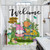 Spring Easter Welcome Bathroom Shower Curtain Sets Bunny Rabbit Carrots Car Truck Bathroom Shower Curtain Bathroom Decor Polyester Fabric Durable Bath Curtain with Rustproof Grommet Holes 72x84 Inch