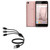 BoxWave Cable Compatible with Wiko Lenny4 - MultiCharge MicroUSB Cable, Multiple Charging Cable Micro USB Cable - Black