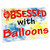 3dRose Blonde Designs Obsessed with - Obsessed with Balloons - Desk Pad Place Mats (dpd-241523-1)