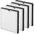 4 Pack HY4866 Replacement Air Filter Compatible with Morento HY4866 Air Purifier, Enhanced 2-In-1 H13 Ture HEPA Filter for Airborne Pollen, Dust, Pet Dander, Cooking Odors, etc.