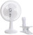 Genesis 6-Inch Clip Convertible Table-Top & Clip Fan Two Quiet Speeds - Ideal For The Home, Office, Dorm, More White (A1CLIPFANWHITE)