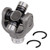 Caltric Front Drive Shaft Yoke with U-Joint Compatible with Yamaha 5Km-46107-00-00