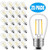 FadimiKoo S14 LED Bulbs 2W 2700K Warm White E26 Base Edison Outdoor String Light Bulb 25 Pack