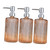 Beavorty 3pcs Press Bottle Pump Bottle Dispenser refillable Lotion Pump Perfume Sample Bottles Hand soap Dispenser Lotion Container Sub-Packing Lotion Bottle Glass Bottled handwashing Fluid