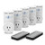Goronya Wireless Outlet Switch with Remote,Electrical Plug Outlet Control for Household Appliance Lamp Light Etc (5 Plug/2 Remote)