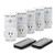 Goronya Wireless Outlet Switch with Remote,Electrical Plug Outlet Control for Household Appliance Lamp Light Etc (5 Plug/2 Remote)