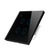 ZMIN WiFi Smart Light Switch Wall Glass Screen Interruptor Touch Panel Voice Control Wireless Work for Alexa Google Home 4Gang Black