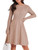 ANRABESS Women Midi Sweater Dress Rib Knitted Long Sleeve Crewneck High Waist Bodycon Casual Flowy Swing A-Line Pleated Dresses Trendy 2023 Fall Clothes 1180shenxing-S Apricot