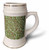 3dRose leaves, leaf, green, red, aqua, mesh, pattern - 22oz Stein Mug (stn-376183-1)