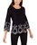 Alfani Womens Pineapple Knit Sweater, Black, XX-Large