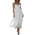 Leyajedol Women Y2k Bodycon Long Dress Spaghetti Strap Low Cut Dress Casual Backless Flowy Maxi Dress Sexy Clubwear Z-White