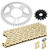 Caltric Drive Chain and Sprockets Kit Compatible with Suzuki GSX750F Katana 750 1998 1999 2000-2006