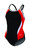 Dolfin Chloroban Block DBX Back Swimsuit Womens Size: 28 Black/Red/White
