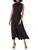 Nanette Nanette Lepore Women's Smocked High Neck Pleated Maxi Dress, Very Black, 12