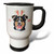 3dRose Adorable English Shepherd Dog Celebration Ready in Easter Bunny... - Travel Mugs (tm-378938-1)