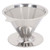HUAOSN pour Over Coffee Filter Dripper, Reusable Stainless Steel Metal Drip Coffee Maker Cone, Paperless Fine Mesh Coffee Strainer for 1-4 Cup