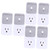 DOITOOL 6 Pcs Timing Socket Wall Timers for Electrical Outlets Lamp Timers for Electrical Outlets Outlet Timer Indoor Timer Plug Timer Plug Outlet Plug in Timer Abs Plug Socket Electronic