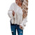 Womens Sweaters Womens Off The Shoulder Sweater Casual Knitted Loose Long Sleeve Pullover(S, White)