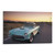 ESyem Posters Classic Blue Vintage Car at Sunset Poster Boys Room Aesthetic Poster Canvas Art Poster And Wall Art Picture Print Modern Family Bedroom Decor 08x12inch(20x30cm) Frame-style