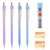 TIESOME Mechanical Pencil Set, 4 Pastel Mechanical Pencils 0.5mm with 60 HB Lead Refills, 2 Erasers, Pastel Mechanical Pencils for Drawing and Writing