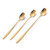 3 PCS Rose Flower Shape Coffee Spoon Dessert Spoon Kitchen Spoon Dinner Spoon Kitchen Tableware Stainless Steel Material Stainless Steel Coffee Spoons