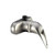 Dura Faucet RV Shower Faucet Valve Diverter with Easy-turn Lever for Motorhomes, Campers, Trailers, and 5th Wheels (Brushed Satin Nickel)