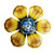 1PC Metal Flowers Wall Garden Decor Metal Flower Wall Art Hanging Decoration Ornament For Indoor Living Room Outdoor Art Hanging Decoration