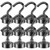 VNDUEEY 10 Pack Black Magnetic Hooks, 22Lbs Strong Magnet Hooks for Hanging, Magnetic Hook Heavy Duty, Fridge Magnets Neodymium with Hooks for Cruise, Kitchen, Workplace, Office and Garage