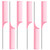 Rat Tail Combs Parting Comb: 6Pcs Rat Tail Comb Set, Long Steel Pin Rat Tail Teasing Comb, Hair Combs for Salon Hair Stylist, Tail Combs Metal,Parting Combs for Women(Pink)