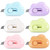 6 Pack Mini Box Cutter Cloud Utility Retractable Art Knives Letter Opener Envelope Slitter, Cloud Shaped Carton Portable Cutter with Key Chain Hole