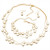 Gold Layered Pearl Necklaces for Women Faux Pearls Necklace Bracelet Earring Set for Women Girls Multi Layered Pearl Choker Necklaces Gold Layered Pearl Necklaces for Women Faux Pearls Necklace Bracelet Earring Set for Women Girls Multi Layered Pearl Choker Necklaces