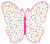 Amscan Spring Butterfly Cutout Party Supplies, 15", Multicolor