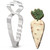 KENIAO Vegetable Turnip Cookie Cutter, 5.2", Stainless Steel
