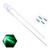 EDGELEC 100pcs 3mm Green Lights LED Diodes Clear Round Lens 29mm Long Lead (DC 3V) +100pcs Resistors (for DC 6-12V) Included, Bright Bulb Lamps Light Emitting Diode