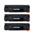 Battery1inc Compatible Toner Cartridges Replacement for CE285A (Black, 3-Pack)
