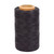 Waxed Thread 284 Yards 150D 0.8MM Leather Sewing Waxed Thread for Shoe Repairing Bookbinding Leather Craft DIY (Black)
