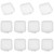 Lind Kitchen 12PCS 3.5x3.5x2cm Clear Plastic Beads Storage Containers Box with Hinged Lid for Storage of Small Items, Craft, Jewelry, Hardware