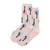 Hotsox Kid's Guitars Crew Socks 1 Pair, Blush, Kid's Large/Extra Large