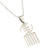 CB Gold Jewelry African Symbol Stainless Steel Material Adinkra Gye Nyame Pendant Necklace Ethnic Jewelry Gifts (silver), G158