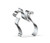 WJSYSHOP Cat with Long Tail Shape Cookie Cutter