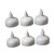 MARMERDO 4Pcs flameless Candle Light flameless Light LED Pool Lights Floating tealight Candles LED Tea Lights LED Wax Candles Flickering LED Candle Bath Candles Swimming Pool Flashing White