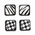 OFFSCH 2 Pairs Earrings Stripe Plaid Ear Stud Ear Pendant Stripe Plaid Ear Jewelry Ear Studs Earing Studs Earring Stud Geometric Ear Stud Hong Style 925 Silver Needle