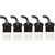 ConStore 5pcs 8ml Hanging Perfume Aromatherapy Bottle Diffuser Glass Essential Oil Scent Diffuser Refillable Perfume Bottle Empty Fragrance Aromatherapy Bottle (Black)