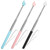 3Pcs Teacher Pointer Finger Telescopic Pointer Stick Hand Pointer with Lanyards, Extendable Pointer Teacher Pointers for Classroom Elementary School Teacher, Classroom Supplies (Black Pink Blue)
