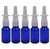 6 Pcs 10ml Cobalt Blue Glass Empty Nasal Sprayers Bottles Refillable Nasal Spray Bottle Container with Press Spray Head Fine Mist Sprayers Nose Spray Vials for Saline Water Wash Applications