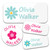 Bunny Badges Personalized Daycare Name Labels (130 Labels) - Custom Waterproof Name Stickers for Clothing Tags, Water Bottles, Lunch Boxes and School Supplies (Flowers)